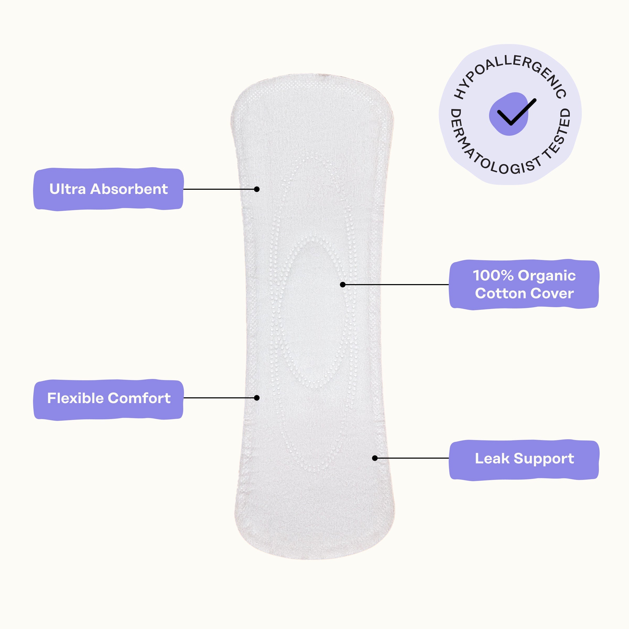 Organic Cotton Cover Calming Herbal Infusion Long Liners