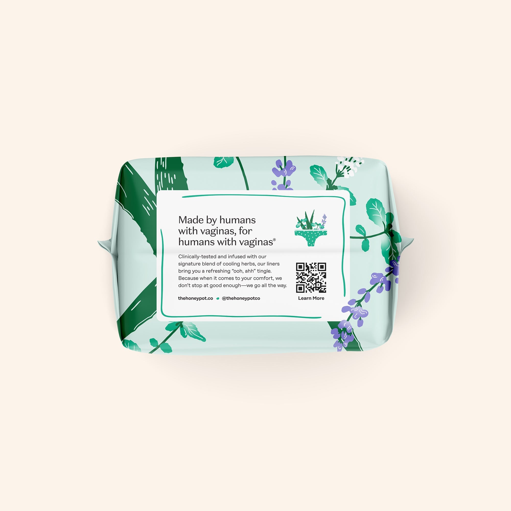 Incontinence Cooling Herbal Infusion 100% Organic Cotton Cover Liners